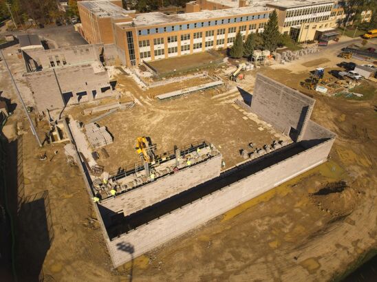 Athletic Center Construction Photos (Nov. 2025)