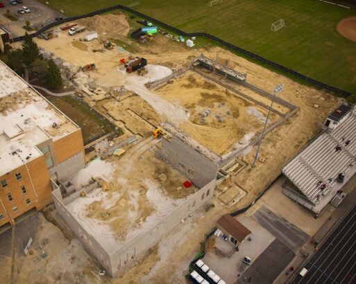 Athletic Center Construction Photos (Nov. 2025)