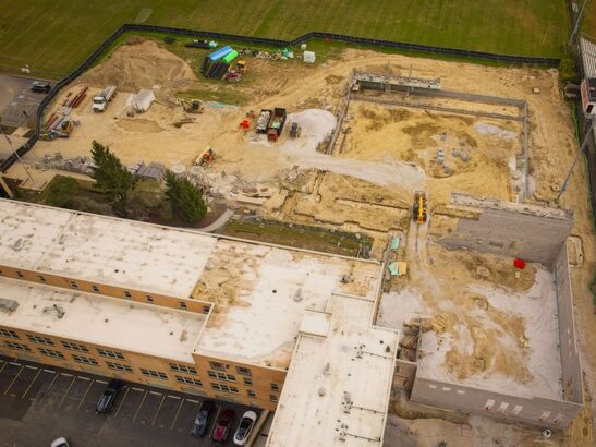 Athletic Center Construction Photos (Nov. 2025)