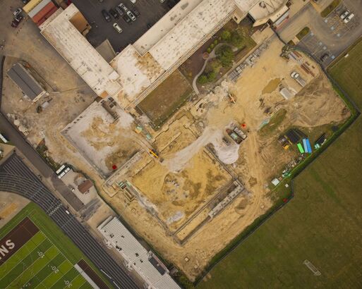 Athletic Center Construction Photos (Nov. 2025)