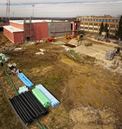 Athletic Center Construction Photos (March 2026)