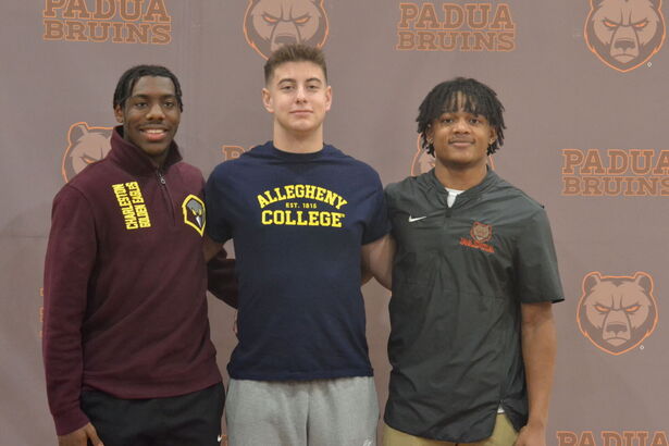 Padua Football Seniors Announce College Choices on National Signing Day