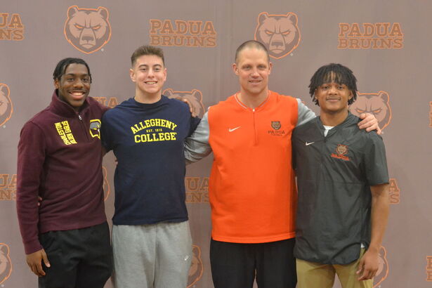 Padua Football Seniors Announce College Choices on National Signing Day