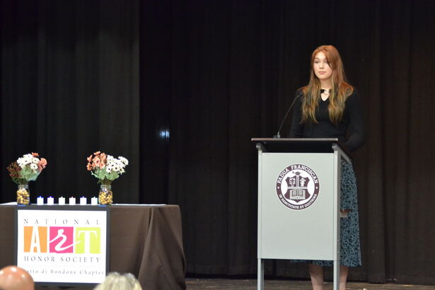 Padua recognizes 16 talented artists with induction into NAHS Chapter