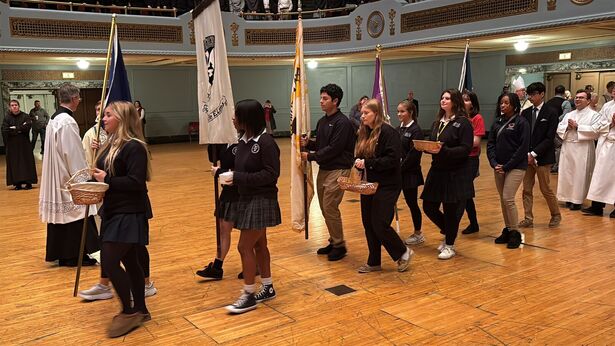 Padua Students Attend Jubilee of Hope Mass with Bishop Edward Malesic