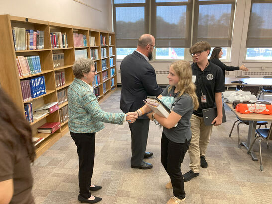 Howley Foundation Visits Padua Student Scholarship Recipients