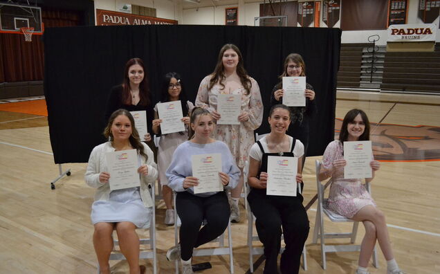 Padua inducts nine talented artists into Giotto di Bondone NAHS Chapter