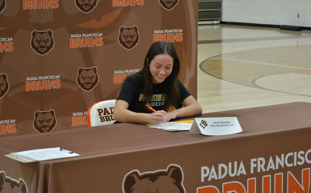 Padua Senior Kayla Brandon ’26 Signs to Play Soccer at Ohio Dominican