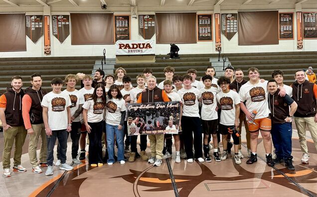 Dave Morell ’80 Honored for 25 Years as Padua Wrestling Coach