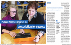 Padua MedTrack Program Featured in Northeast Ohio Catholic Magazine