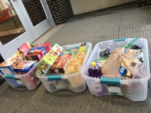 Bruins Hold Covid-19 Collection for the Needy