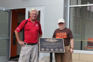 Alumni Donate Plaque to Honor Padua Veterans